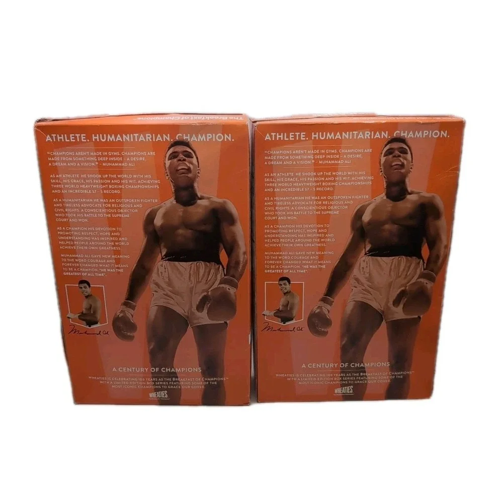 Wheaties 100 Years Of‎ Champions Limited Edition Century lot of 2 Muhammad Ali